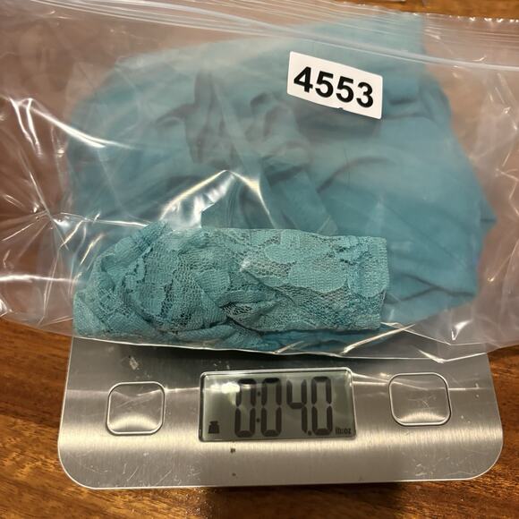 Y2K Fairy Tank Size XL Teal Lace Inset Festival Button Front Surf Beach Coquette - Picture 11 of 11